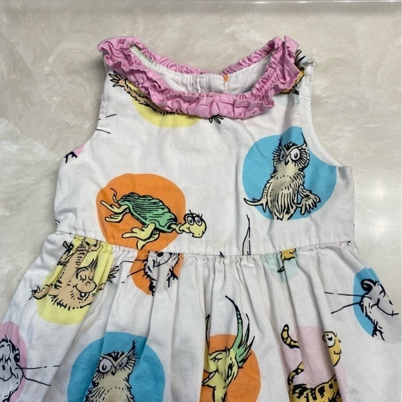 Dr. Seuss 18M Ruffle Dress Sleeveless 18 Months - Picture 3 of 14
